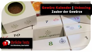 Adventskalender mit Gewürzen | Geschenkidee Gewürz-Kalender von Zauber der Gewürze [Unboxing]