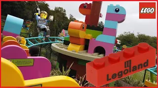 Legoland Windsor park ( England ) and hotel Lego attractions and rides with toddler