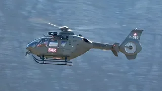 Eurocopter TH05 EC-635P-2+ SAR Swiss Air Force Landing AXALP 2018 AirShow