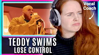 Vocal Coach reacts to and analyses Teddy Swims - Lose Control (Live)