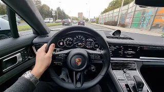 Porsche Panamera 4 E-Hybrid Sport Turismo (2022) - consumption on 130 km/h (E-Power, Sport mode)