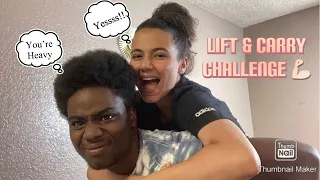 THE LIFT AND CARRY CHALLENGE // HILARIOUS...(COUPLES EDITION)