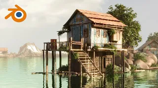 Abandoned house - Blender 4.1 Timelapse