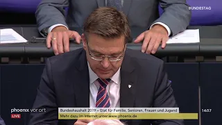 Bundestagsdebatte zum Etat für Familie, Senioren, Frauen vom 13.09.18