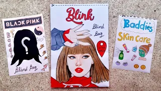 Blackpink skincare baddies Blind bag Paper 💅 ASMR 💖 satisfying opening blind box / Handmade