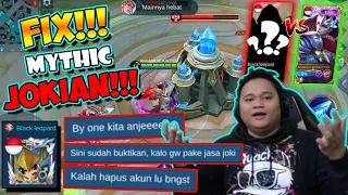 By ONE kok BUTA MAP!!! BOCIL MYTHIC JOKIAN Ngajak TARUHAN Yang Kalah Hapus Account ML!!!