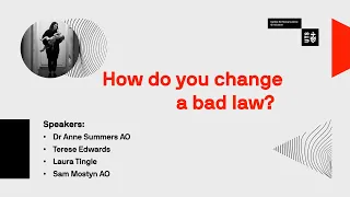 How do you change a bad law?