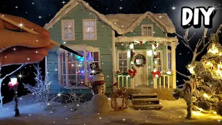 How to make Christmas House from cardboard / DIY