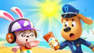 Pipi Rabbit Got a Sunburn | Safety Tips | Kids Cartoons | Sheriff Labrador