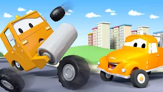 Parní válec Steve - Odtahové auto Tom ve Městě Aut 🚗 Animáky o autech
