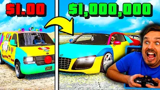 $1 Clown Van to $1,000,000 Clown Car in GTA 5!