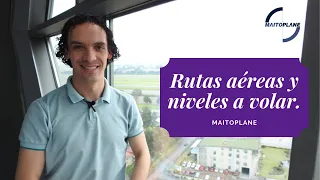 Rutas aéreas y niveles en vuelo.