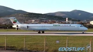 Bulgarian Air Charter - McDonnell Douglas MD-82 LZ-LDM - Landing at SPU/LDSP Split airport