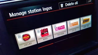 VW radio station database with logos free update