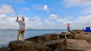 Galveston Jetty: These were big fish and hard to catch