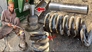 Caterpillar Cat320C Excavator Track Adjuster Recoil Spring Repair || Amazing Mechanics