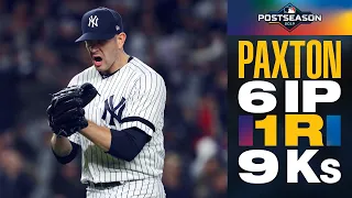 Yankees' James Paxton: Tough as nails vs Astros in ALCS elimination game (6 IP, 1 R, 9 Ks)