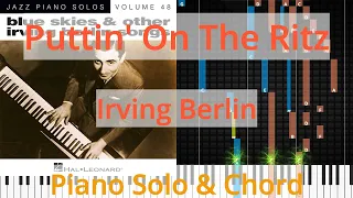 🎹Puttin' On The Ritz, Solo & Chord, Irving Berlin, Synthesia Piano