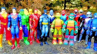 Marvel vs DC Superheroes Spiderman, Thor, Hulk, Superman, Batman, Power Rangers, TMNT, The Avengers