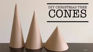 3 different ways to make a cone base for diy christmas tree