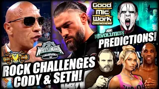 The Rock Issues HUGE WrestleMania Challenge To Cody & Seth | AEW Revolution PREDICTIONS | RIP Virgil