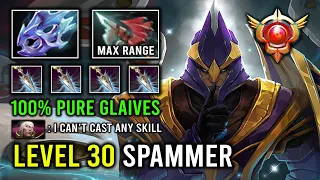 LEVEL 30 Silencer Spammer 100% Pure Glaives Just Stand & Hit EZ Counter Invoker Mid Dota 2