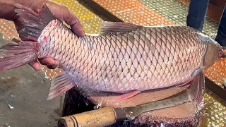 Excellent Cutting Skills | Big Grass Carp Fish Cutting Skills By Expert Fish Cutter