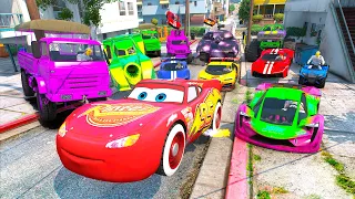 TODOS CONTRA MI CON RAYO MCQUEEN! VUELVO A MI INFANCIA!! - GTA 5 ONLINE