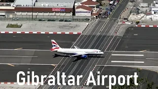 Dangerous Gibraltar Airport | British Airways @ Gibraltar | 4K