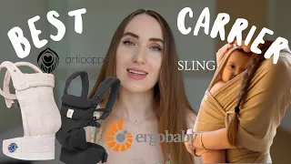BEST BABY CARRIER review, comparison  & try on | Ergo baby, Artipoppe, Sling