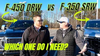 F-450 DRW VS F-350 SRW | FIFTH WHEEL TOWING | WHICH ONE DO YOU NEED?