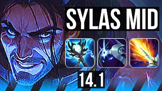 SYLAS vs AKALI (MID) | 6 solo kills, Legendary, 14/4/11 | NA Challenger | 14.1
