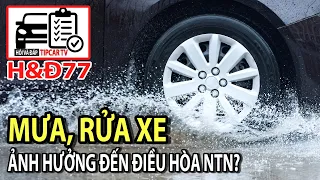 H&Đ77: Trời mưa hay rửa xe tác động bất thường đến điều hòa như thế nào? | TIPCAR TV