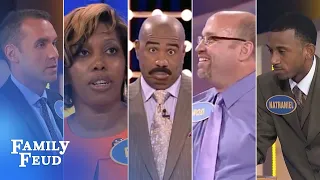 ALL-TIME GREATEST MOMENTS in Family Feud history!!! | Part 1 | The Top 5 CRAZIEST answers EVER!!!