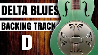 DELTA BLUES BACKING TRACK in D Muddy Water Style