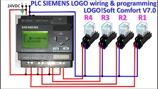 How to wiring PLC Siemens LOGO and programming using LOGO!Soft Comfort V7.0