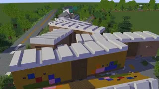 Collegedale Train Derailment Minecraft Animation