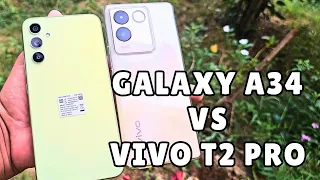 Samsung Galaxy A34 5G vs Vivo T2 Pro 5G Camera Comparison and Short Review || Camera Test