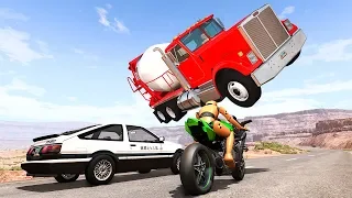 Street Race Crashes #20 - BeamNG DRIVE | SmashChan