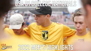 Mens D1 College Ultimate Nationals 2022 Highlights- NKolakovic