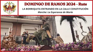 La Esperanza de María - A.M. SANTO ÁNGEL CUSTODIO DE RUTE - Domingo de Ramos 2024 en la Borriquita