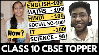 Class 10 CBSE 2020 Topper | Live Interview | How to become a topper ?