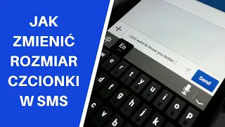 Jak zmienić rozmiar czcionki w sms