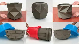 6 Unique and easy Cement Flower Pots - Great Garden Decoration Ideas