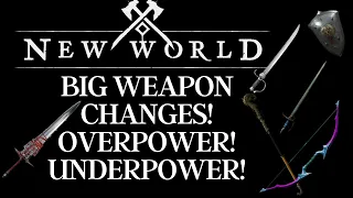New World: Forged in Aeternum - Balance of Power update!!!! Huge Changes To Weapons INC!!