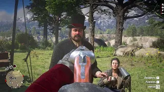 RDR2 - The gang's Reaction if Arthur points a Gun in the Face of everyone in the Camp