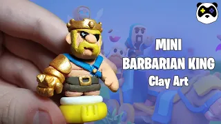 Making Mini Barbarian King with Polymer Clay | Clash Mini [Clay Art]