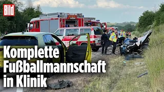 Tödlicher Unfall auf A14: Drei Tote, 18 Verletze bei Massencrash | Halle-Trotha