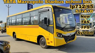 Tata Marcopolo Starbus school bus lp 712/45 chassis built 53+a+d seating capacity 125hp engine