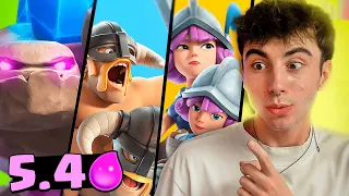 DESTROZANDO CON EL MAZO MÁS CARO POSIBLE😳 *5.4 elixir*